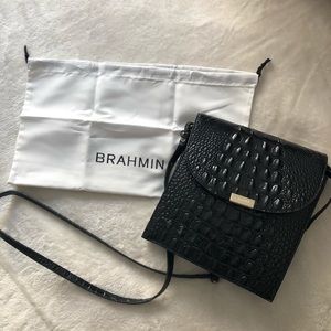 Brahmin Black Snakeskin Purse